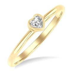 LuxVioLin 14K Yellow Gold Diamond Ring