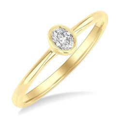 CaIsOn 14K Yellow Gold Diamond Ring