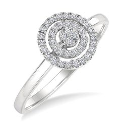 VioLoCa VelLuxLux 14K White Gold Diamond Ring