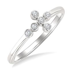 LuxLoIs 14K White Gold Diamond Ring