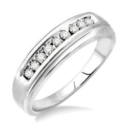 Channel Set Men's Diamond Ring