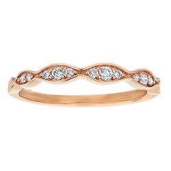 Diamond Marquise Shaped Stackable  Ring