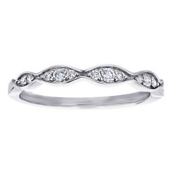 Diamond Marquise Shaped Stackable Ring