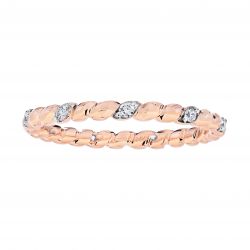 Diamond Cable Stackable Ring