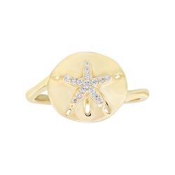 Diamond Sand Dollar Ring