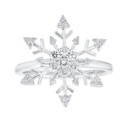 Diamond Classic Snowflake Ring