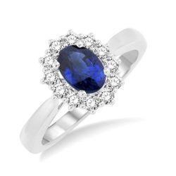 LysVioVel 14K White Gold Diamond Ring