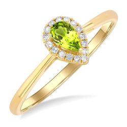 XeSolAe 14K Yellow Gold Diamond Ring