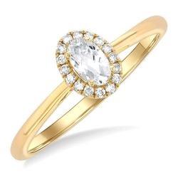 RaSolRa 14K Yellow Gold Diamond Ring
