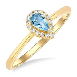 OnCaOra IsVelVio 14K Yellow Gold Diamond Ring