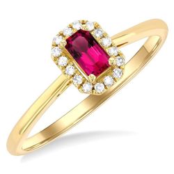 OraCaZen 14K Yellow Gold Diamond Ring