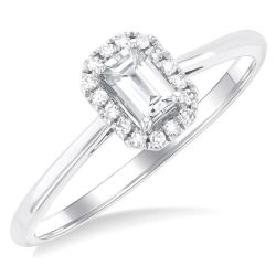 OnThLux ThLoVio 14K White Gold Diamond Ring