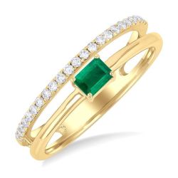 ElLysXe 14K Yellow Gold Diamond Ring