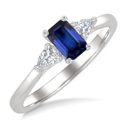 LuxArZen 14K White Gold Diamond Ring