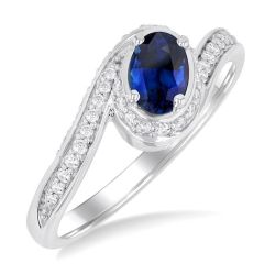 XeXeVel 14K White Gold Diamond Ring