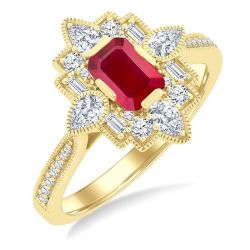 CaLinSol 14K Yellow Gold Diamond Ring