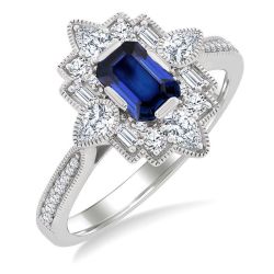 VioAeVel 14K White Gold Diamond Ring