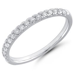 10k White Gold Diamond Anniversary Band