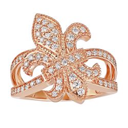 Diamond Lis Royale Fleur de Lis Ring