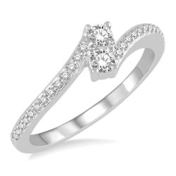 Elysian Sundew 14K White Gold Diamond Ring