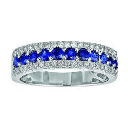 Diamond and Genuine Sapphire Band