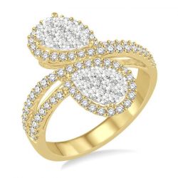 Pear Shape Shine Bright 2 Stone Diamond Fashion Ring
