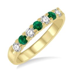 Bellona Radiance Luxe Alternate Gemstone & Diamond Wedding Band