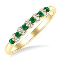 ElVelVio VioSolOra 14K Yellow Gold Diamond Ring