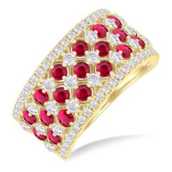 SolLinXe 14K Yellow Gold Diamond Ring