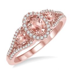 IonOnZen 14K Rose Gold Diamond Ring