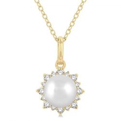 Pearl & Petite Diamond Fashion Pendant