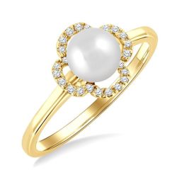 CaZenIs AeThRa 14K Yellow Gold Diamond Ring