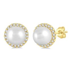 CaAeLys 14K White Gold Diamond Fashion Earrings