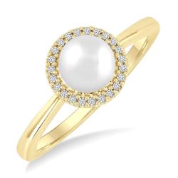 VioSolLys 14K Yellow Gold Diamond Ring