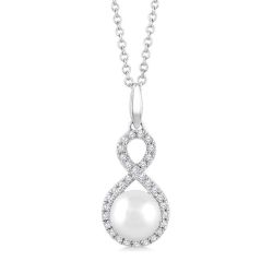 Pearl & Petite Diamond Fashion Pendant
