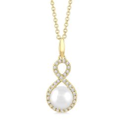 Pearl & Petite Diamond Fashion Pendant