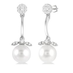 Pearl & Shine Bright Diamond Fashion Earrings