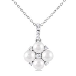 Pearl & Diamond Fashion Pendant