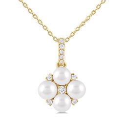 Pearl & Diamond Fashion Pendant