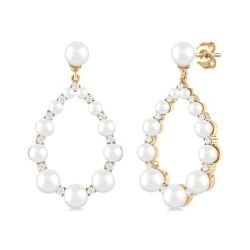 ValOraVel 14K White Gold Diamond Fashion Earrings