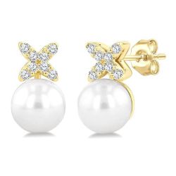 CaCaTh ArVioNo 14K White Gold Diamond Fashion Earrings