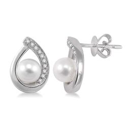 ThPho RaCa 14K White Gold Diamond Earrings