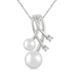 Pearl & Diamond Fashion Pendant