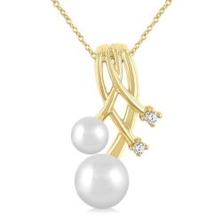 Pearl & Diamond Fashion Pendant