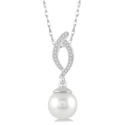 Echo Pearl & Diamond Fashion Pendant