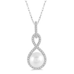 Echo Pearl & Diamond Fashion Pendant