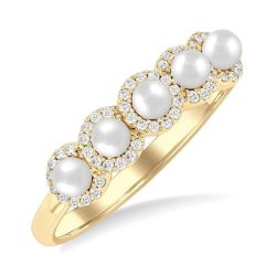 CaLysCa 14K Yellow Gold Diamond Ring