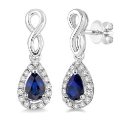 NoMir 14K White Gold Diamond Earrings
