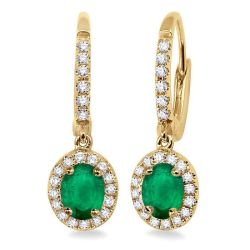 ThMirAe VelLo 14K White Gold Diamond Halo Earrings