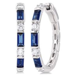 ThMirLux 14K White Gold Diamond Earrings